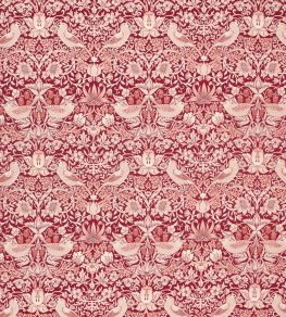 Strawberry Thief Jacquard Fabric by Clarke & Clarke Plum Strawberry Thief Jacquard Fabric by Clarke & Clarke Plum