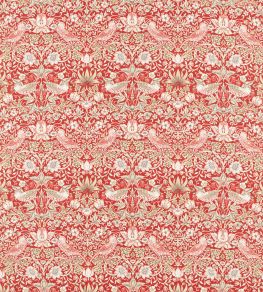 Strawberry Thief Fabric by Morris & Co Indian Red Strawberry Thief Fabric by Morris & Co Indian Red