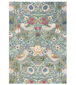 Strawberry Thief Rug by Morris & Co Slate Strawberry Thief Rug by Morris & Co Slate