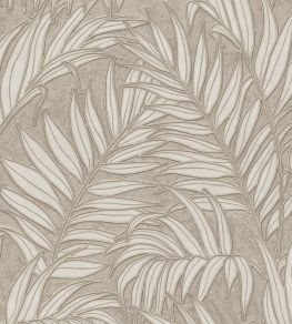 Stringed Leaves Wallpaper by Eijffinger Brown/Taupe Stringed Leaves Wallpaper by Eijffinger Brown/Taupe