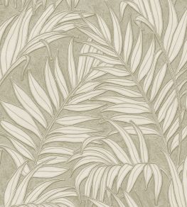 Stringed Leaves Wallpaper by Eijffinger Green Stringed Leaves Wallpaper by Eijffinger Green