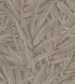 Structured Leaves Wallpaper by Eijffinger Dark Brown/Taupe Structured Leaves Wallpaper by Eijffinger Dark Brown/Taupe