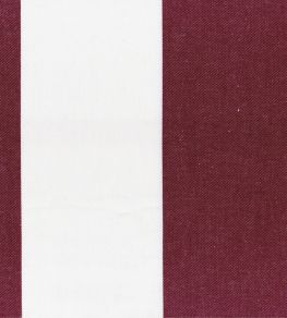 Studio Stripe Fabric by Ian Mankin Claret