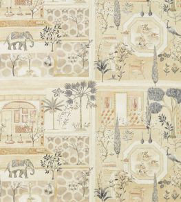 Sultans Garden Fabric by Sanderson Sepia/Amber