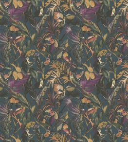 Sumatra Wallpaper by Arley House Peacock Blue