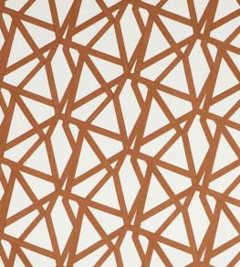Sumi Embroidery Fabric by Harlequin Terracotta Sumi Embroidery Fabric by Harlequin Terracotta