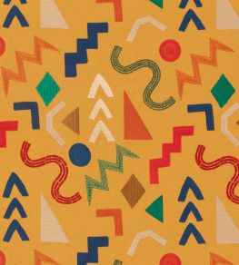 Summer Fireworks Fabric by Mulberry Home Ochre