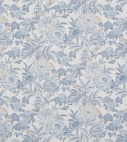 Summer Peony Fabric by GP & J Baker Blue