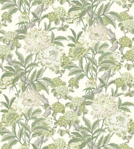 Summer Peony Wallpaper by GP & J Baker Green Summer Peony Wallpaper by GP & J Baker Green
