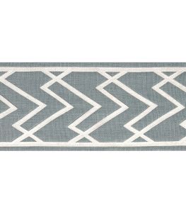 Summit Applique Tape Trimming by Thibaut Slate Summit Applique Tape Trimming by Thibaut Slate