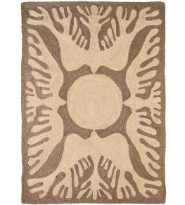 Sunbirds Rug by Nanimarquina Charcoal Sunbirds Rug by Nanimarquina Charcoal