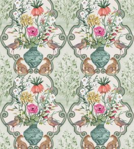 Sundara Wallpaper by Osborne & Little Sage/Pink Sundara Wallpaper by Osborne & Little Sage/Pink