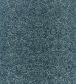 Sunflower Caffoy Velvet Fabric by Morris & Co Webbs blue Sunflower Caffoy Velvet Fabric by Morris & Co Webbs blue
