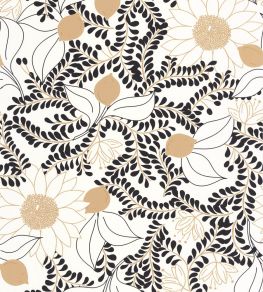 Sunflower Wallpaper by Caselio Noir Blanc Sunflower Wallpaper by Caselio Noir Blanc