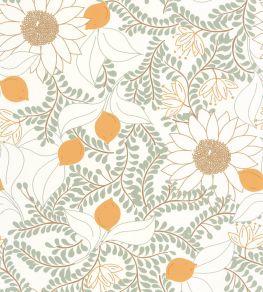Sunflower Wallpaper by Caselio Vert D'eau Sunflower Wallpaper by Caselio Vert D'eau