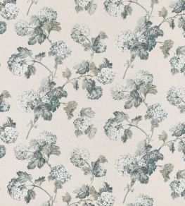 Sussex Hydrangea Fabric by Anna French Slate & Linen Sussex Hydrangea Fabric by Anna French Slate & Linen