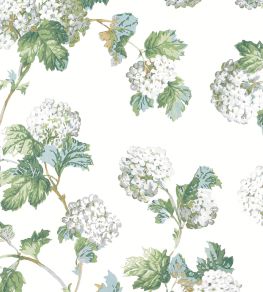 Sussex Hydrangea Wallpaper by Anna French White & Green Sussex Hydrangea Wallpaper by Anna French White & Green