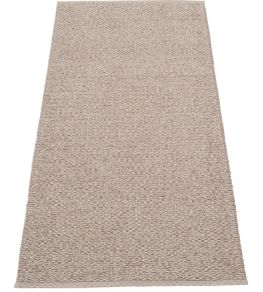 Svea Rug by Pappelina Mud Metallic/Mud