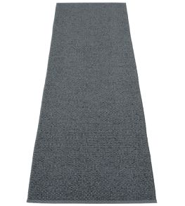 Svea Runner Rug by Pappelina Granit/Black Metallic Svea Runner Rug by Pappelina Granit/Black Metallic