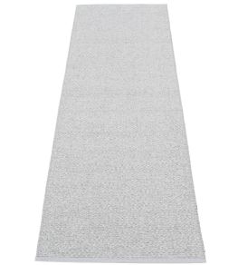 Svea Runner Rug by Pappelina Grey Metallic/Light grey Svea Runner Rug by Pappelina Grey Metallic/Light grey