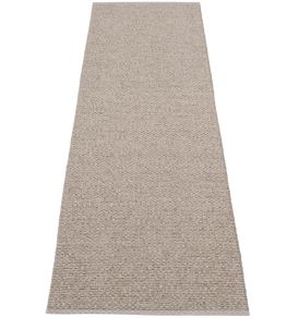 Svea Runner Rug by Pappelina Mud Metallic/Mud