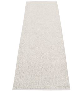 Svea Runner Rug by Pappelina Stone Metallic/Fossil Grey