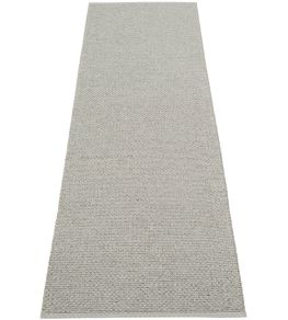 Svea Runner Rug by Pappelina Warm Grey/Granit Metallic
