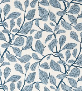 Sweet Bay Print Fabric by Scion Indigo Sweet Bay Print Fabric by Scion Indigo