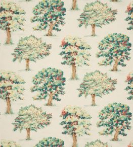 Sylvan Tree Fabric by Jane Churchill Green Sylvan Tree Fabric by Jane Churchill Green