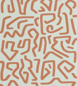 Symbol Wallpaper by Casadeco Amande/Rouille Symbol Wallpaper by Casadeco Amande/Rouille