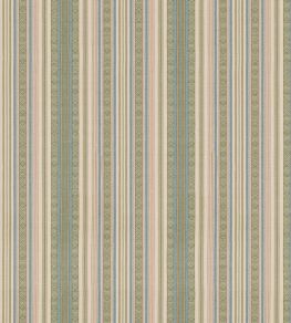 Symington Stripe Fabric by GP & J Baker Green/Blue