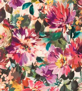 Tahiti Wallpaper by Clarke & Clarke Fuchsia