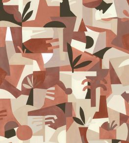 Tahiti Expression Wallpaper by Tres Tintas Red