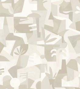 Tahiti Expression Wallpaper by Tres Tintas White Tahiti Expression Wallpaper by Tres Tintas White