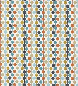 Taimi Fabric by Scion Sulphur / Tangerine / Kingfisher Taimi Fabric by Scion Sulphur / Tangerine / Kingfisher