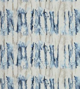 Takara Embroidery Fabric by Harlequin Indigo/Denim Takara Embroidery Fabric by Harlequin Indigo/Denim