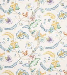 Tambora Fabric by Jane Churchill Blue/Ochre Tambora Fabric by Jane Churchill Blue/Ochre