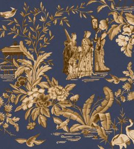 Tang Walk Wallpaper by Coordonne Sapphire Tang Walk Wallpaper by Coordonne Sapphire