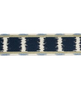 Taos Embroidered Border Trimming by Samuel & Sons Blue Sky Taos Embroidered Border Trimming by Samuel & Sons Blue Sky