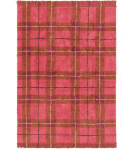 Tartan Rug by Lorena Canals Vintage Red