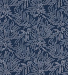 Tayrona Palm Mosaic Fabric by Schumacher Pacific Ocean Hues