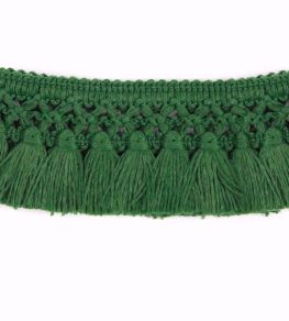 Teepee Fringe Trimming by Christopher Farr Cloth Verde Teepee Fringe Trimming by Christopher Farr Cloth Verde