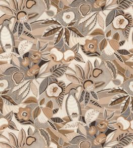 Tehuana Wallpaper by Casamance Marron Glace/Mordore Tehuana Wallpaper by Casamance Marron Glace/Mordore