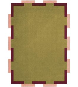 Tekla Fregio Rug by Layered Olive Blush Tekla Fregio Rug by Layered Olive Blush