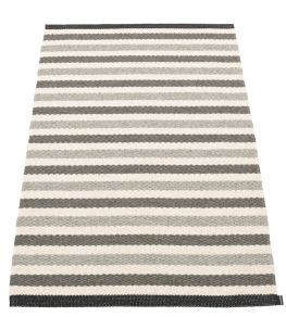 Teo Rug by Pappelina Warm Grey/Charcoal/Vanilla