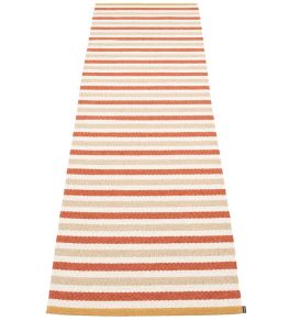 Teo Runner Rug by Pappelina Brick/Beige/Vanilla