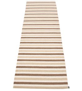 Teo Runner Rug by Pappelina Brown/Beige/Vanilla