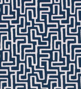 Terrace Lane Fabric by Thibaut Navy Terrace Lane Fabric by Thibaut Navy
