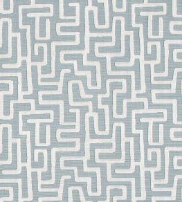 Terrace Lane Fabric by Thibaut Spa Blue Terrace Lane Fabric by Thibaut Spa Blue