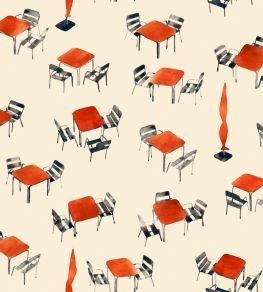 Terraceo Wallpaper by Tres Tintas Beige Terraceo Wallpaper by Tres Tintas Beige